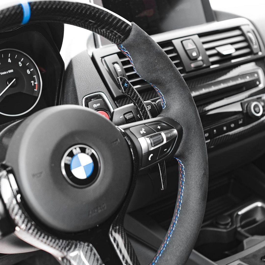 Schaltwippen-Verlängerungen für BMW, Aluminium Metall Lenkrad Paddle  Shifter Kompatibel mit BMW 2 3 4 X1 X2 X3 X4 X5 X6 Serie F22 F23 F30 F31  F33 F34
